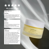 reviews of the tallow and honey balm, five star reviews, eczema relief, dry skin, rosacea, dry skin, sunburn.